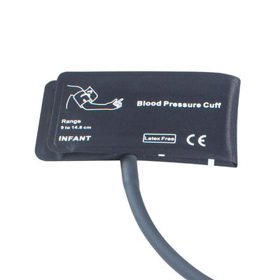 Đứa trẻ sơ sinh NIBP cuff Không có bàng quang ống đơn 9-14.8cm cuff nylon