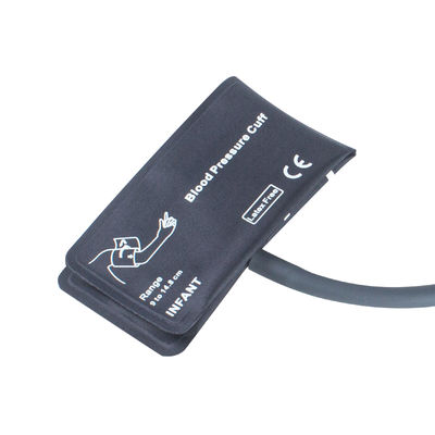 Đứa trẻ sơ sinh NIBP cuff Không có bàng quang ống đơn 9-14.8cm cuff nylon