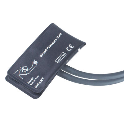 Đứa trẻ sơ sinh NIBP cuff không bàng quang ống đôi 9-14.8cm cuff nylon