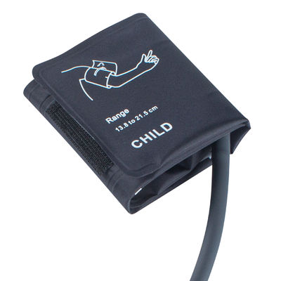 Máy ống màu Xám Nhi khoa NIBP 13.8-21.5cm Nylon Cuff Bladderless Single Tube
