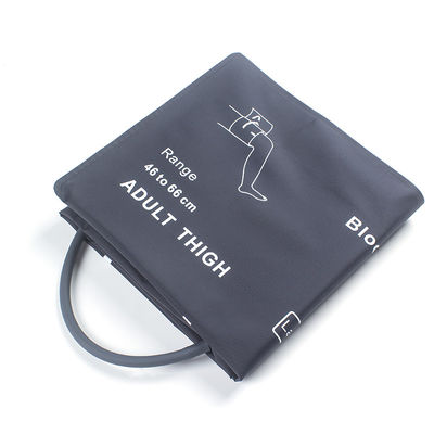 Đùi đặc biệt lớn người lớn NIBP cuff không bàng quang ống duy nhất 46-66cm cuff nylon