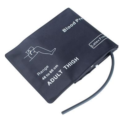Đùi đặc biệt lớn người lớn NIBP cuff không bàng quang ống duy nhất 46-66cm cuff nylon