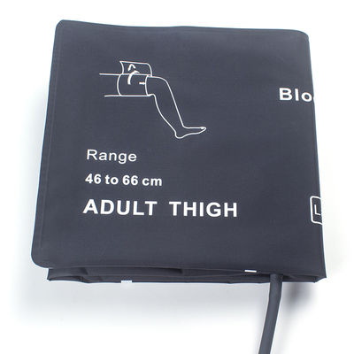 Đùi đặc biệt lớn người lớn NIBP cuff không bàng quang ống duy nhất 46-66cm cuff nylon