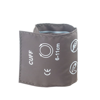 Bao bì túi Neonate NIBP Cuff Single Tube 6-11cm TPU Cuff màu nâu