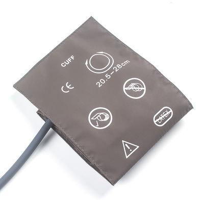 Bàn tay NIBP Nhi khoa ống đơn 14-21,5cm Bàn tay TPU màu nâu M1572A