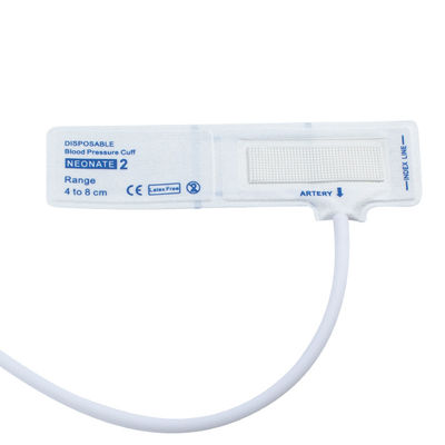 Không có latex NIBP Neonate Cuff đơn ống kích thước 2 4-8cm