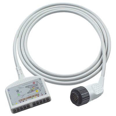 16pin tương thích Kenz EKG Trunk Cable IEC / AHA cho bệnh nhân trưởng thành / nhi khoa