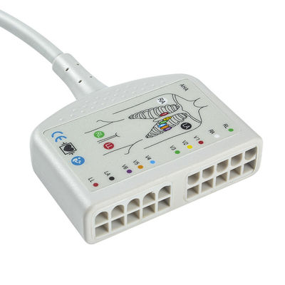 TPU Dynascope DS-5100E 12Pin ECG Cable bệnh nhân 10Lead cho người lớn / nhi khoa tương thích