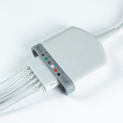 Tương thích với cáp bệnh nhân đa chiều 6 Pod 3.5M 6Lead ECG với chức năng SpO2 / nhiệt độ / ECG
