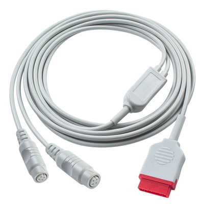 3.5M GE IBP Adapter Cable to Double P-Hilips Connector cho thiết bị chẩn đoán y tế