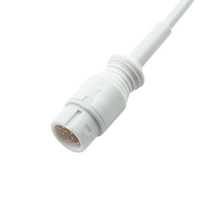 Máy thăm dò SpO2 tương thích với trẻ sơ sinh màu xám cho Medetec England SPO2 Sensor 12Pin 3.0M