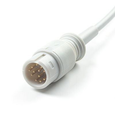 Máy thăm dò SpO2 tương thích với trẻ sơ sinh màu xám cho Medetec England SPO2 Sensor 12Pin 3.0M