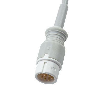 Máy thăm dò SpO2 tương thích với trẻ sơ sinh màu xám cho Medetec England SPO2 Sensor 12Pin 3.0M