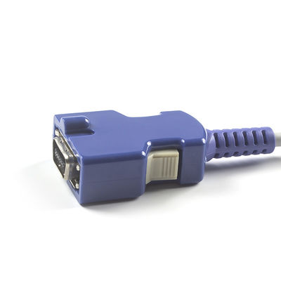 Máy cảm biến SpO2 bán hoàn thành 3M cho C-ovidien N-ellcor Pulse Oximeter Cable 100g Weight và DB 14-pin Purple Connector