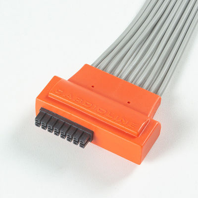 Khớp với tim mạch cảm ứng ECG 10Lead ECG Cable IEC Snap với Xám và Cam TPU