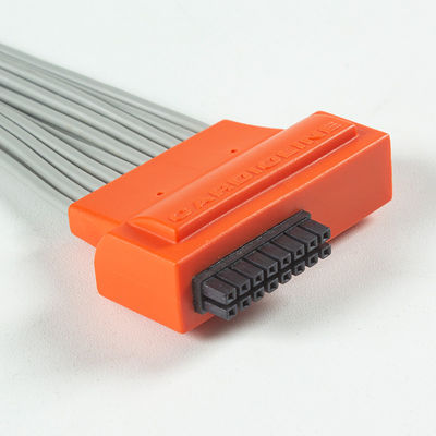 Khớp với tim mạch cảm ứng ECG 10Lead ECG Cable IEC Snap với Xám và Cam TPU