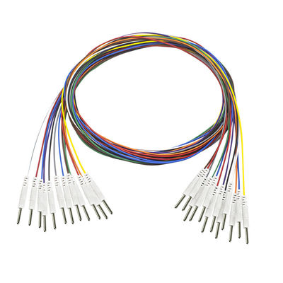 Đầu cắm Din 2.0 vào Pin 2.0mm Điện cực EEG Mạ niken Dây chì EEG Điện cực máy ghi điện não