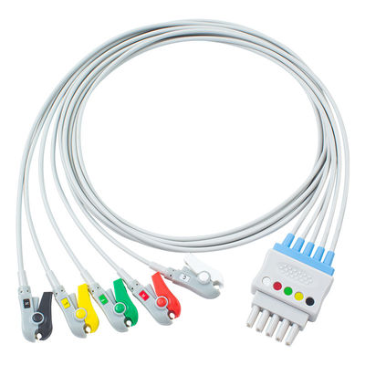 P-Hilips M1625A 989803104521 Dây dẫn ECG 6 Cáp dẫn IEC Clip MP 20 IntelliVue MX800