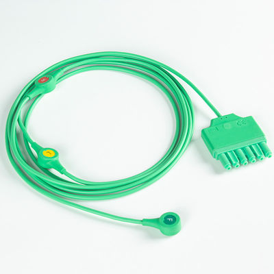 Các dây dẫn ECG tái sử dụng Drager Sie-mens Monolead 3Lead IEC Snap MS14555 Các dây dẫn ECG