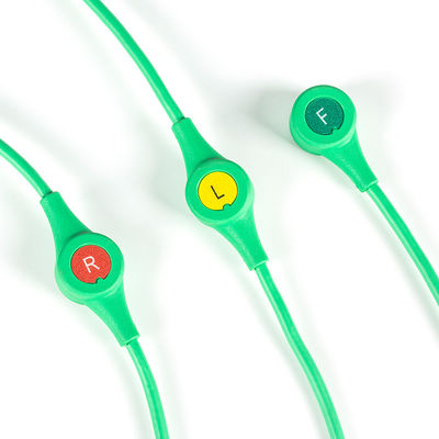 Các dây dẫn ECG tái sử dụng Drager Sie-mens Monolead 3Lead IEC Snap MS14555 Các dây dẫn ECG