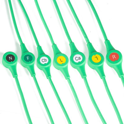 MS14682 Máy kéo cáp ECG ECG Pin đơn Monolead 6 Dây dẫn IEC Snap