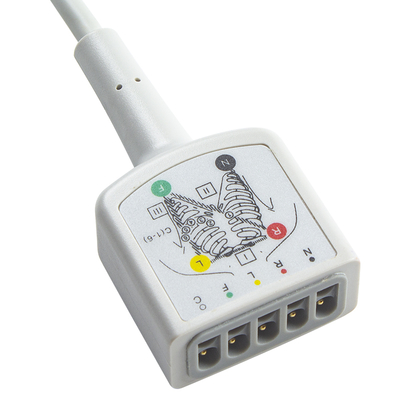 AAMI 3 dẫn ECG Cáp thân 130cm 12Pin VS loại