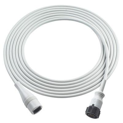 Cáp chuyển đổi IBP tương thích GE 5Pin sang Abbott 3.5M TPU màu xám
