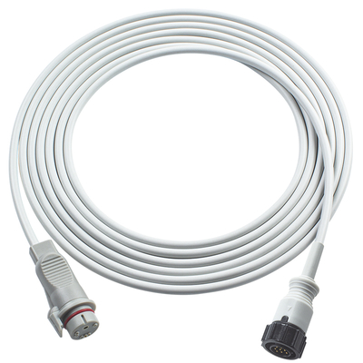 Cáp chuyển đổi IBP tương thích GE 5Pin sang Abbott 3.5M TPU màu xám