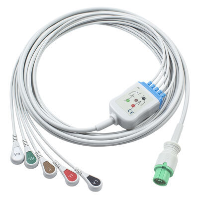 Cáp ECG EKG Fukuda Denshi 0012-00-1192 12 chân cho Expert Dynascope DS-5100 DS-5100E DS-5300W DS-5400 Dynascope DS-7001