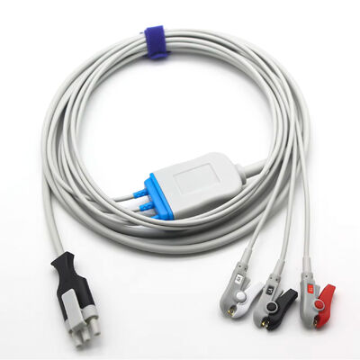 Primedic XD100 XD30 máy chống rung ECG EKG bệnh nhân Cable and Leadwires 3Pin 3Lead