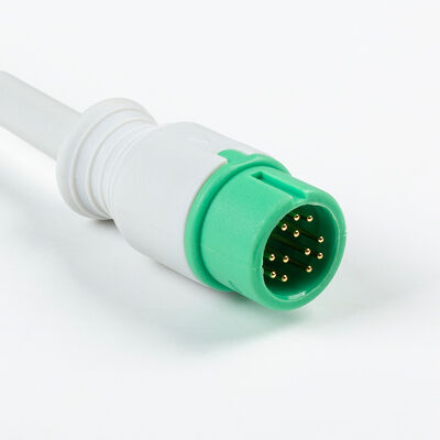 Yonker 12Pin E12 Cáp ECG trực tiếp Cáp ECG và dây dẫn 3Lead AHA IEC