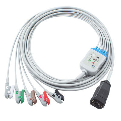Cáp ECG và dây dẫn một mảnh Zoll 15Pin