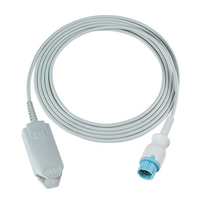 Cáp cảm biến SpO2 tương thích LEPU Creative Aiview V12 V10 PH10 PH12 VX VS 10Pin với chiều dài 2,5 M