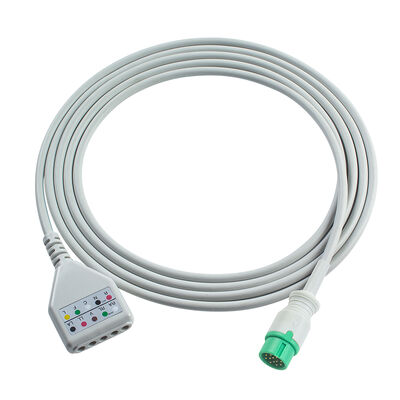 Biolight 12Pin 3 5Lead ECG Trunk Adapter Cable O-ximax Tech AnyView A2 A6 A4 A8 Q7 Q5 Cable mở rộng ECG Din Style