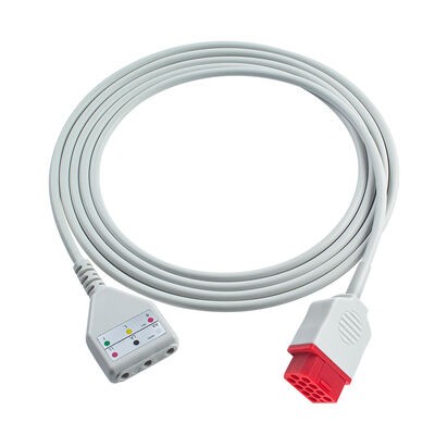 Biolight 12Pin 3 5Lead ECG Trunk Adapter Cable O-ximax Tech AnyView A2 A6 A4 A8 Q7 Q5 Cable mở rộng ECG Din Style