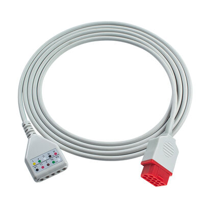 Biolight 12Pin 3 5Lead ECG Trunk Adapter Cable O-ximax Tech AnyView A2 A6 A4 A8 Q7 Q5 Cable mở rộng ECG Din Style