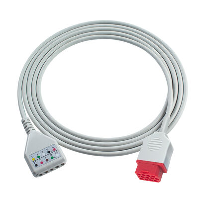 Biolight 12Pin 3 5Lead ECG Trunk Adapter Cable O-ximax Tech AnyView A2 A6 A4 A8 Q7 Q5 Cable mở rộng ECG Din Style