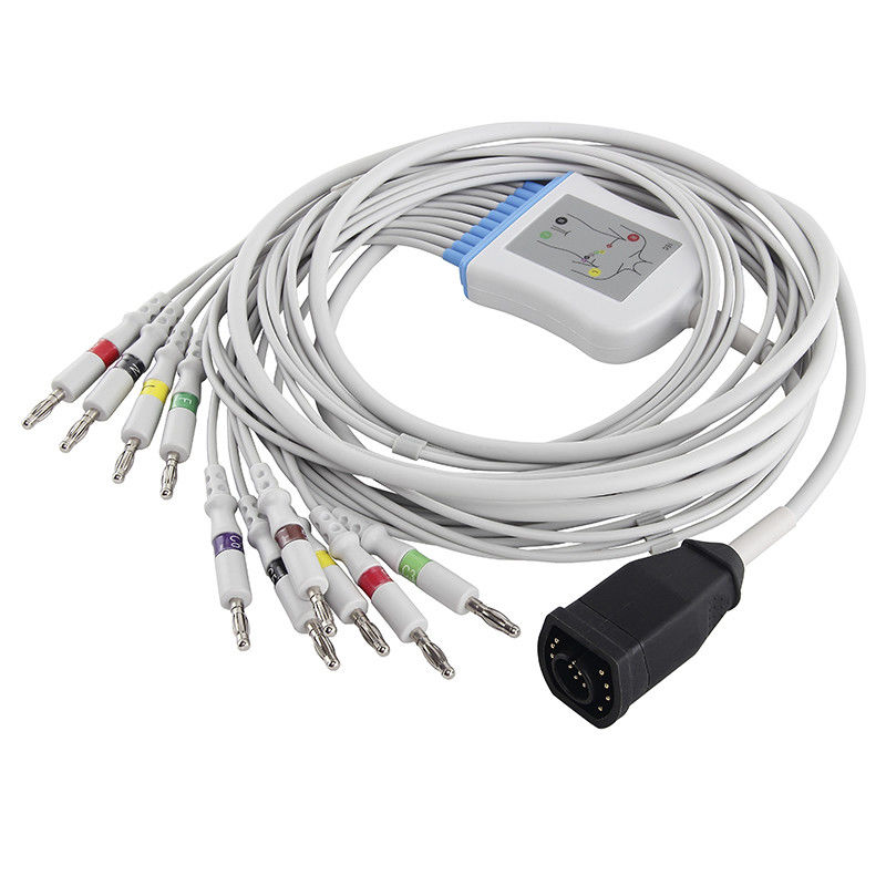 Cáp Zoll EKG Sê-ri E/M và dây dẫn IEC 4.0 Đầu nối chuối
