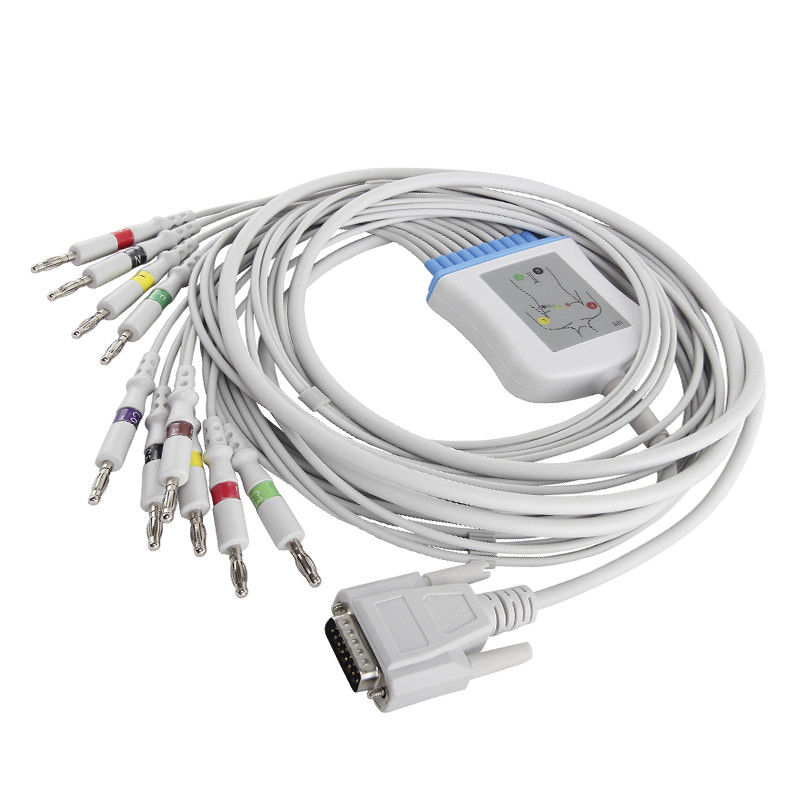Mindray DECG-03A M2461A Cáp điện tâm đồ và dây dẫn Đầu nối chuối IEC 4.0