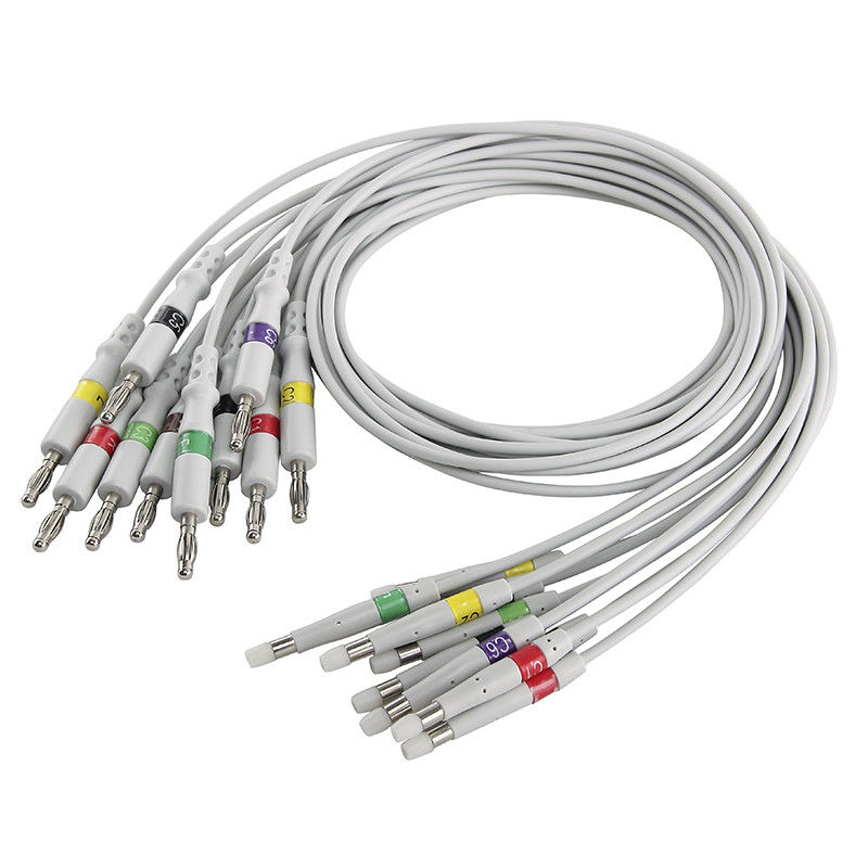 10 Dây dẫn Welch Cáp điện tâm đồ Allyn Cp200 Dây dẫn EKG IEC 4.0 Dây dẫn Banana EKG
