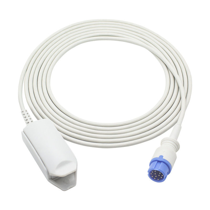 Cảm biến SpO2 tái sử dụng Anke ASC-553 Đầu dò SpO2 kẹp ngón tay người lớn 12Pin Oxi-max Tech