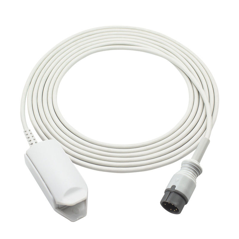 Cảm biến SpO2 có thể tái sử dụng của Zoncare PM-7000C PM-7000D Đầu dò SpO2 kẹp ngón tay người lớn 6Pin