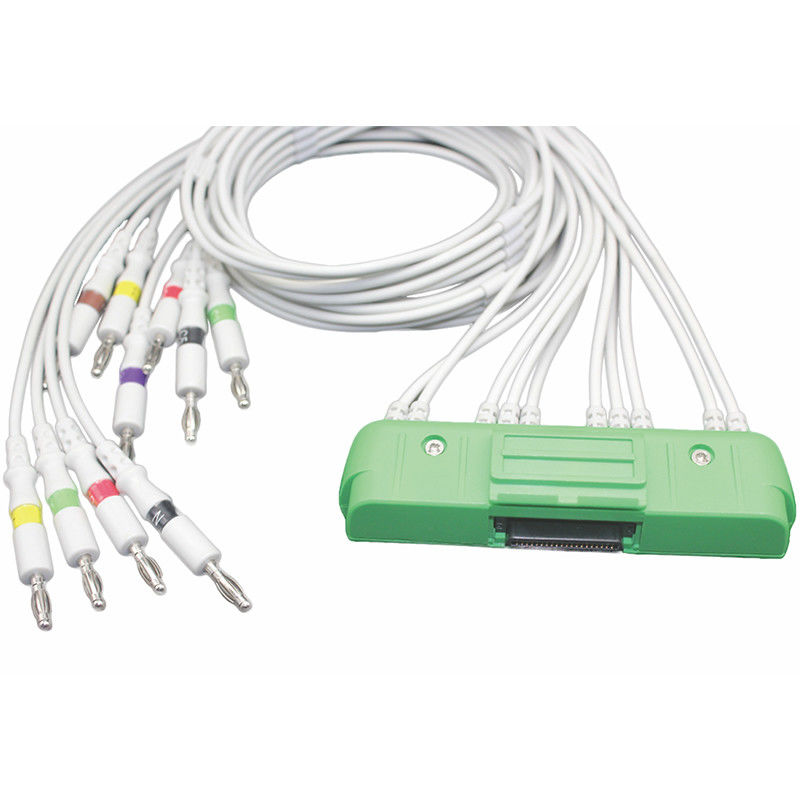 Nihon Kohden Nhật Bản BR-911D ECG-9320 ECG-9522P Cardiofax V 1550K Cáp EKG NK 10Lead IEC Banana 4.0