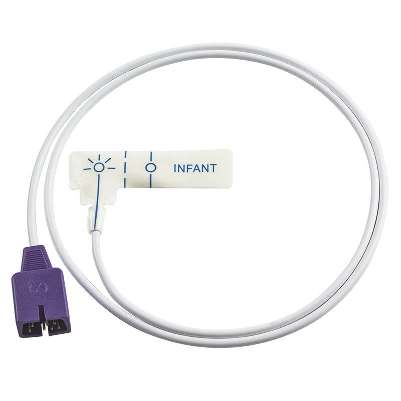 N-ellcor DB9 7pin I20 Cảm biến SpO2 dùng một lần N-3000 PB-3940 Đầu dò SpO2 dùng một lần bọt trắng cho trẻ sơ sinh