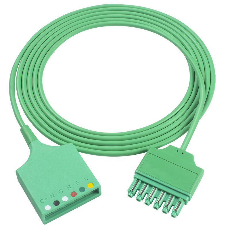 Cáp chuyển đổi ECG 6 đạo trình Sie-me-ns Draeger MS16256 Cáp nối dài ECG Drager Đầu nối chân đơn