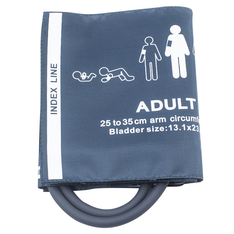 Đa Năng NIBP Vòng Bít Người Lớn Đôi Ống NIBP Vòng Bít Nylon 25-35 Cm Kép Ống Vòng Tay Có Thể Tái Sử Dụng Huyết Áp Vòng Đeo Tay