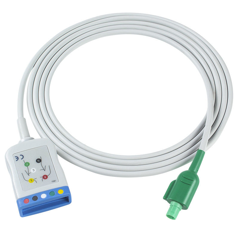 Datascope/Maquet/Getinge Cáp trung kế ECG 12 chân đến cáp dẫn ECG 5 Dây dẫn IEC AHA pin đơn