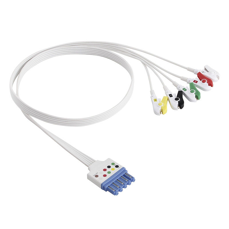 P-Hilips 989803174211 989803173131 Kẹp giữ cáp ECG 5 đầu dùng một lần Din DG Style IEC