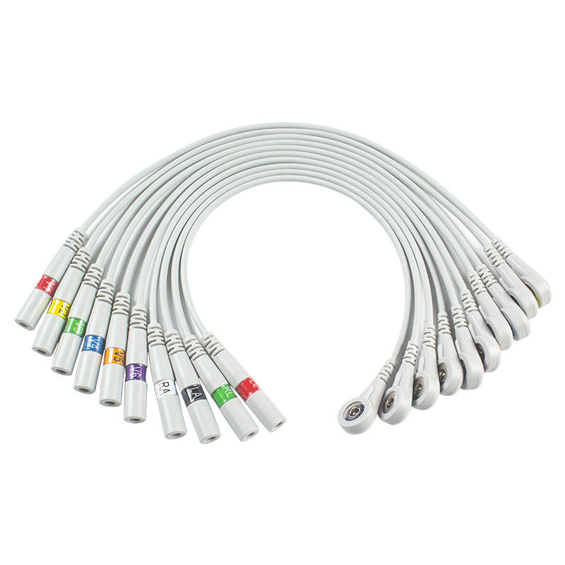 Bộ phận ECG Banana To Snap Bộ chuyển đổi ECG Bộ điều hợp Pigtail 9281-002-50 Đầu nối điện cực ECG 4mm