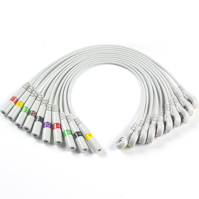 Bộ phận ECG 3.00MM Đầu nối điện cực IEC ECG Đầu nối EKG Kim chuối để chụp đuôi lợn